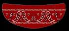 SHIELD STICKER - BANDANNA RED   